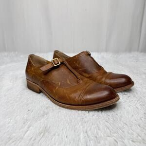 KORK EASE / Niseda cognac brown leather oxford flats / 7.5